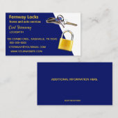 編集可能ロックスミス名刺 名刺 (正面/裏面)