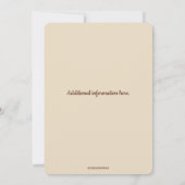 編集可能ロマンチックバラフラワーガーデン 招待状 (裏面)