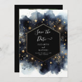 編集可能ロマンチック天結婚星 セーブザデート (正面/裏面)