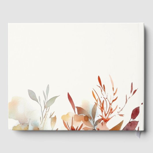 編集可能ワイルドフラワーベビシャワーマッサージ ゲストブック