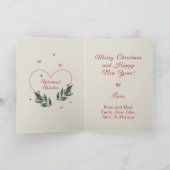 編集可能ヴィンテージおもしろいクリスマスカード シーズンカード (内部)