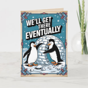 編集可能ヴィンテージおもしろいクリスマスカード シーズンカード