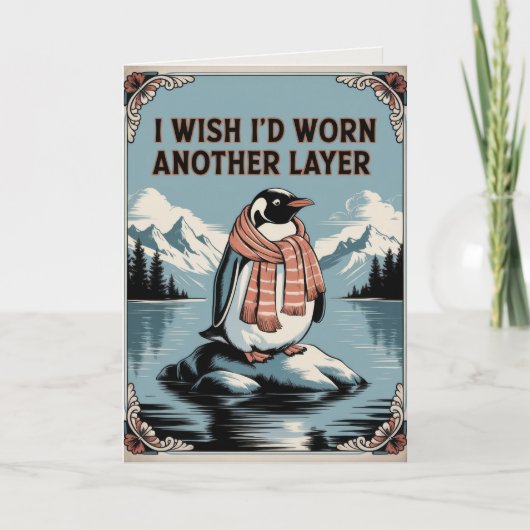 編集可能ヴィンテージおもしろいクリスマスカード シーズンカード (正面)