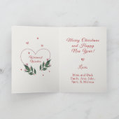 編集可能ヴィンテージおもしろいクリスマスカード シーズンカード (内部)