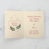 編集可能ヴィンテージおもしろいクリスマスカード シーズンカード (内部)