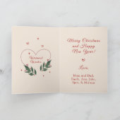 編集可能ヴィンテージおもしろいクリスマスカード シーズンカード (内部)