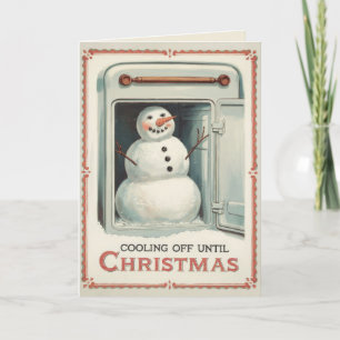 編集可能ヴィンテージおもしろいクリスマスカード シーズンカード