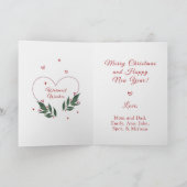 編集可能ヴィンテージおもしろいクリスマスカード シーズンカード (内部)