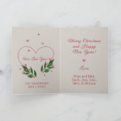 編集可能ヴィンテージクリスマスクリスマスカード シーズンカード (内部)