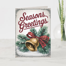 編集可能ヴィンテージクリスマスクリスマスカード シーズンカード