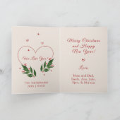 編集可能ヴィンテージクリスマスクリスマスカード シーズンカード (内部)