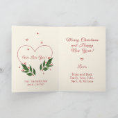 編集可能ヴィンテージクリスマスクリスマスカード シーズンカード (内部)