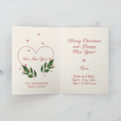 編集可能ヴィンテージクリスマスクリスマスカード シーズンカード (内部)