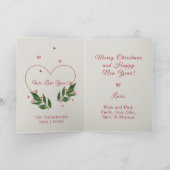 編集可能ヴィンテージクリスマスクリスマスカード シーズンカード (内部)