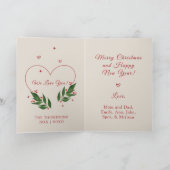 編集可能ヴィンテージクリスマスクリスマスカード シーズンカード (内部)