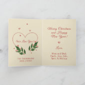 編集可能ヴィンテージクリスマスクリスマスカード シーズンカード (内部)