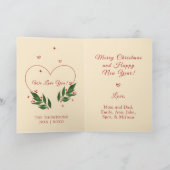 編集可能ヴィンテージクリスマスクリスマスカード シーズンカード (内部)