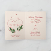 編集可能ヴィンテージクリスマス4ページのクリスマスカード シーズンカード (内部)