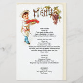 編集可能ヴィンテージシェフとロブスター (正面)