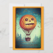 編集可能ヴィンテージハロウィンおもしろいイラストレーション シーズンカード (正面)