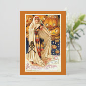 編集可能ヴィンテージハロウィンカード(ユーモア付き) シーズンカード (スタンド正面)