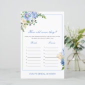 編集可能何歳だった?ブライダルシャワーゲーム (スタンド正面)