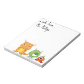 編集可能先生のモンスターメモ帳 ノートパッド (回転)