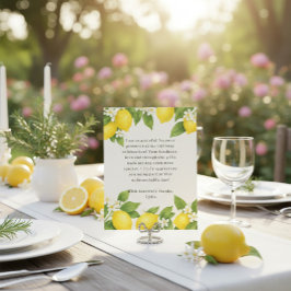 編集可能地中海リモンチェロ誕生日 サンキューカード