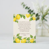 編集可能地中海リモンチェロ誕生日 サンキューカード (スタンド正面)