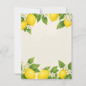編集可能地中海リモンチェロ誕生日 招待状 (裏面)