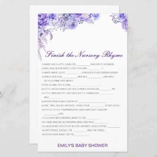 編集可能子供部屋韻を回答で終了 (正面/裏面)