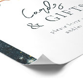 編集可能宇宙パーティー記号 ポスター (角)