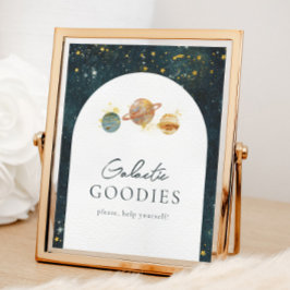 編集可能宇宙パーティー記号 ポスター