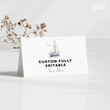 編集可能帆船折り航海の畳みフードテントカード