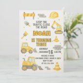 編集可能建築下誕生日招待状 招待状 (スタンド正面)