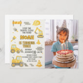 編集可能建築下誕生日招待状 招待状 (正面/裏面)