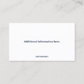 編集可能建築建築家 名刺 (裏面)