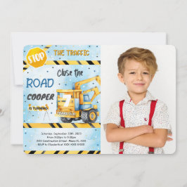 編集可能建築誕生日パーティーフォト 招待状