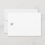 編集可能引用文とフローラアートホワイトバー サンキューカード (裏面)