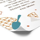 編集可能引用文Apple Pieデザイン ポスター (角)