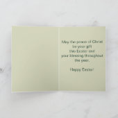 編集可能彼はイバラの宗教的な十字架で上昇している カード (内部)