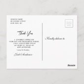 編集可能感謝していな写真 ポストカード (裏面)