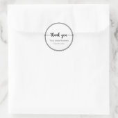 編集可能感謝していステッカー/ラベル付けクラシック円状ステッカー ラウンドシール (バッグ)