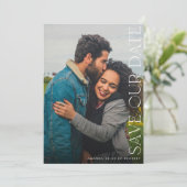 編集可能数々のフォトQRコード結婚s セーブザデート (スタンド正面)