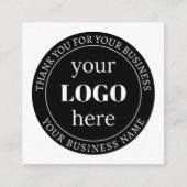 編集可能文字とロゴまたはその他のデザイン エンクロージャーカード (正面)