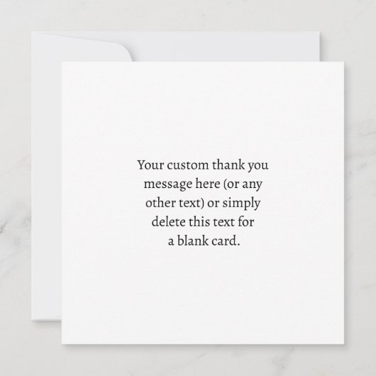 編集可能文字とロゴまたはその他のデザイン サンキューカード (裏面)