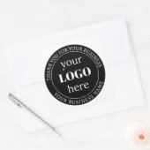 編集可能文字とロゴまたはその他のデザイン スクエアシール (封筒)