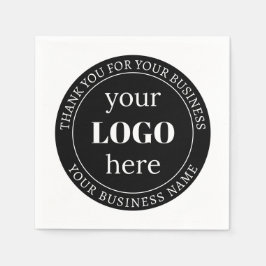 編集可能文字とロゴまたはその他のデザイン スタンダードカクテルナプキン