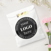 編集可能文字とロゴまたはその他のデザイン フェイバーバッグ (封をした状態)