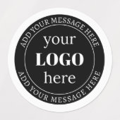 編集可能文字とロゴまたはその他のデザイン ラベル (デザイン1)